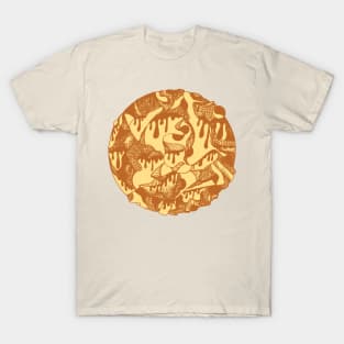 Terracotta Circle of Drip T-Shirt